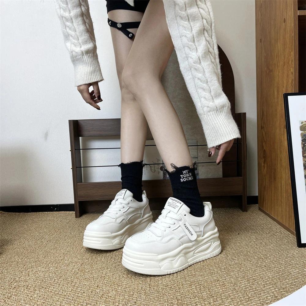 Hot Sale Women Sneakers PU Leather Women's Shoes Platform Casual Comfortable Spring Non-slip Flats Ladies Trainers Shoes