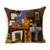 Luxurious Van Gogh Starry Night Square Cushion Covers With Premium Cotton Linen