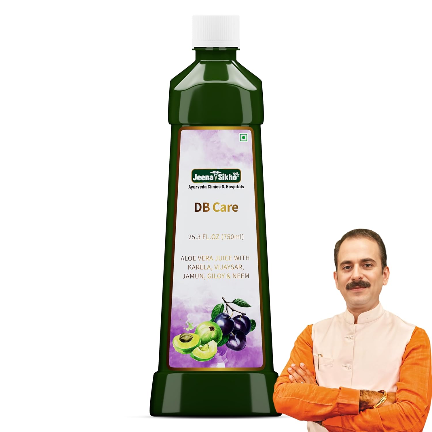 Jeena Sikho Herbal Wellness Juice with Aloe Vera Karela Jamun Neem Natural Detox Digestive Care Drink 750 ml Pack of 1