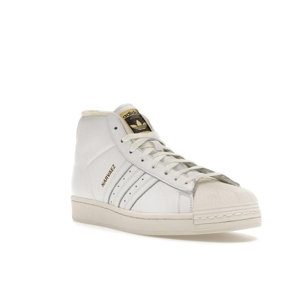 Adidas Sam Narvaez x Pro Model ADV Skyhvit Unisex Sneakers Easy-Gul IE4315