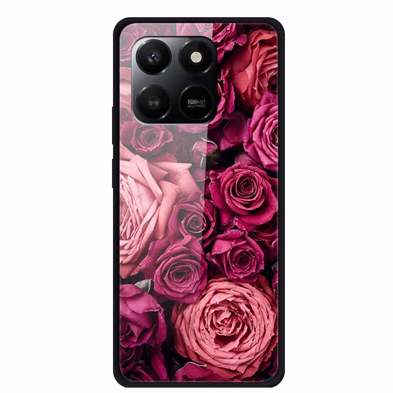 Glass Case For Honor X7d Play 10T 5G Case Soft Bumper Hard Tempered Glass Back Cover For Honor 400 Smart 2025 Phone Cases Fundas