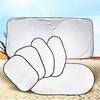 Silver-Coated Car Sunshade Set: 6-Piece Window & Windshield Sun Blocker