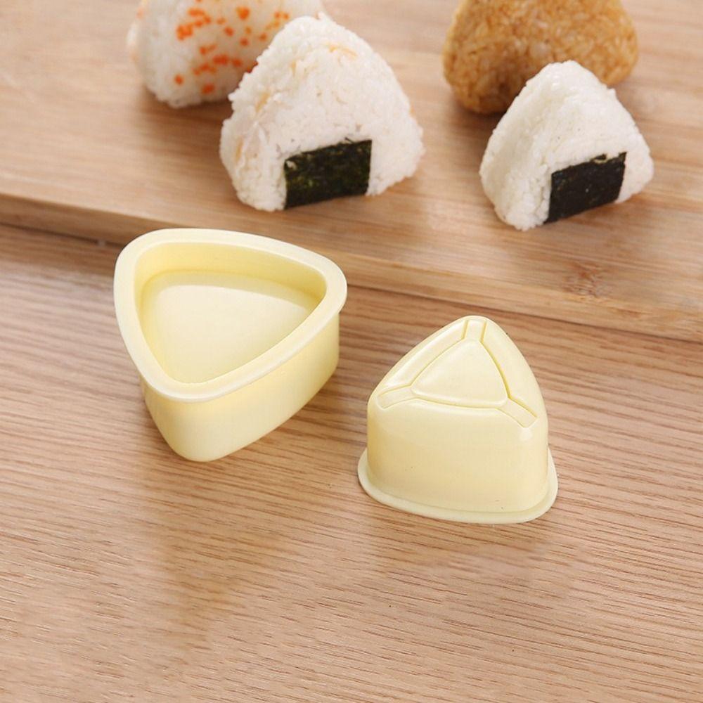 3Pcs/Set Triangular DIY Sushi Mold Plastic Rice Ball Mold Practical Baby Rice Molds Kitchen