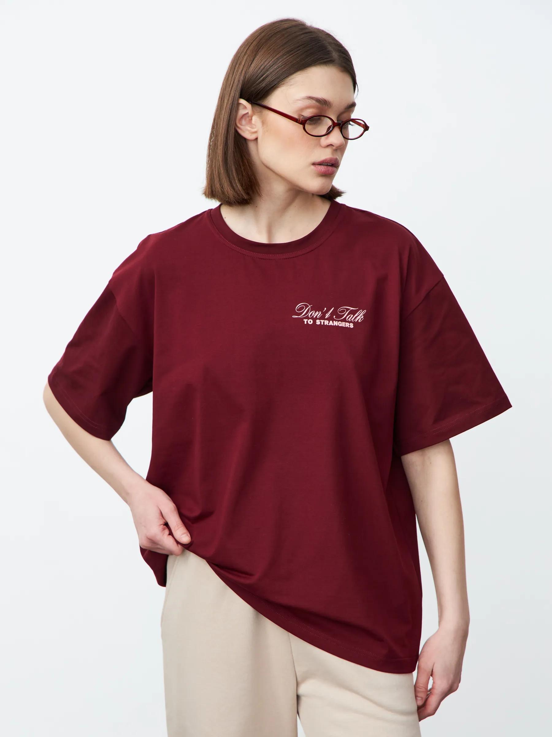 Men s cotton print T-shirt L