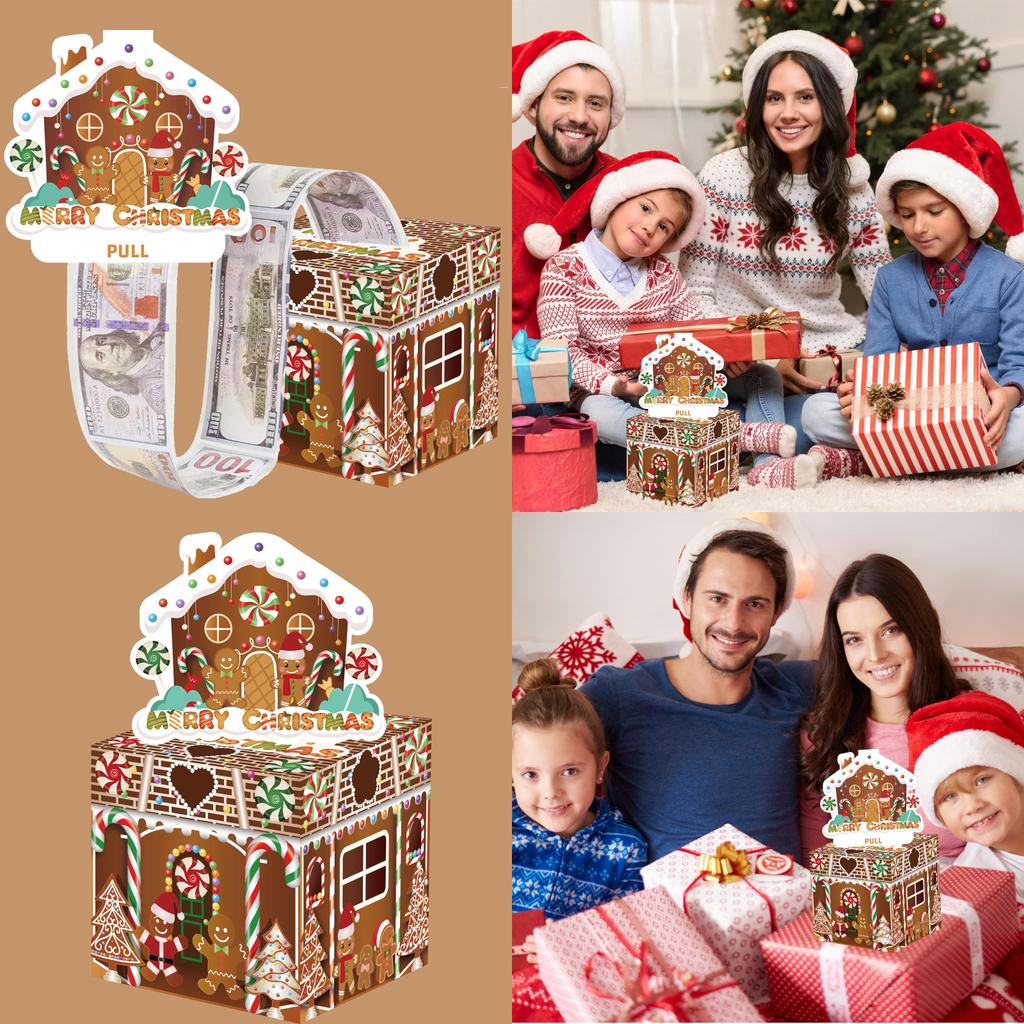Christmas Man Gingerbread Gift Box With Paper Material For Holiday Giving Gift