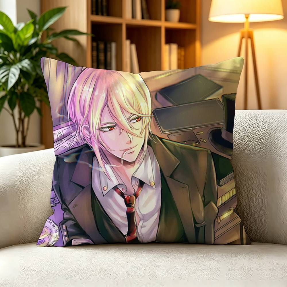 W-William James Moriarty Moriarty the Patriot Square Double-Sided printed Pillow Case Bedroom Bedside Pillow Sofa Cushion Cover
