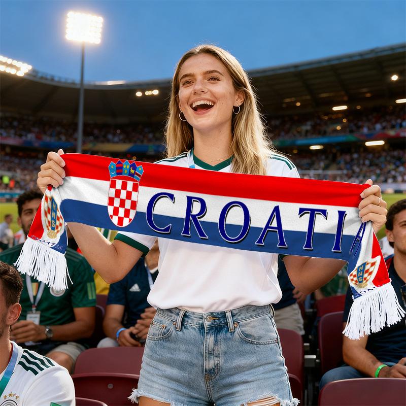 2026 World Cup Flag Scarfs 15x140cm Fan Scarf World Cup Scarf Sports Holiday Decoration