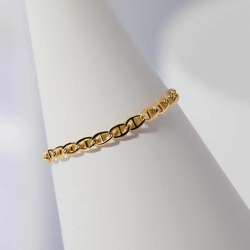 14K Ladder Chain Gold Ring Type A
