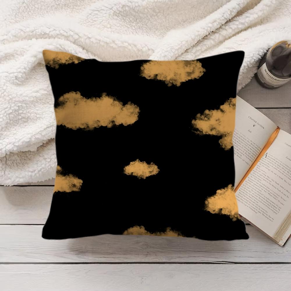 

Fashion Clouds Cushion Cover Short Plush DoubleSided Printing Home Machine Washable in Warm Winter Pillow Cover 40x40cm 16x16in