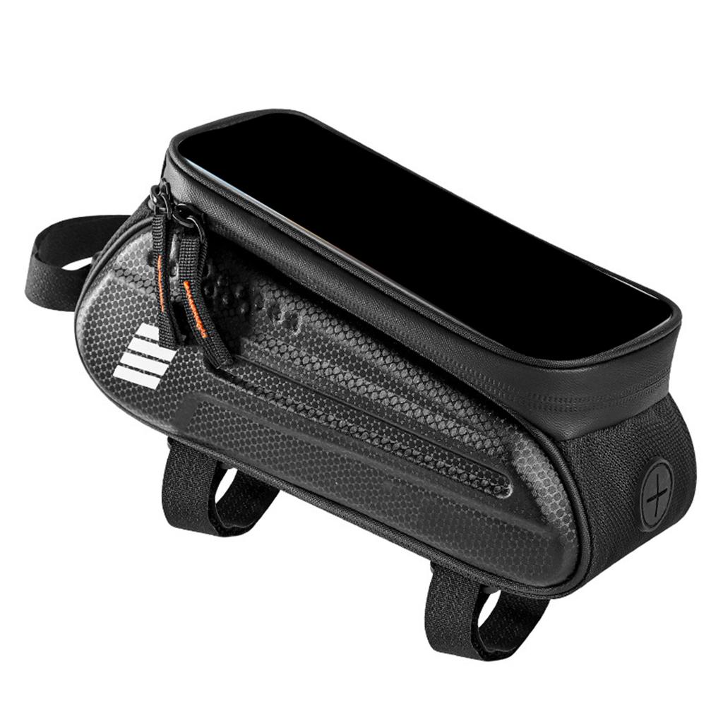 Bicycle Top Tube Bag Hard Shell Front Beam Bike Phone Touch Screen Saddle Bag