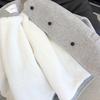 Women's Thickened Light Gray Wool Coat - 2025 Winter Collection