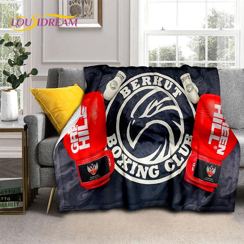 Boxing Gloves 3D Boxer Fight HD Blanket,Soft Throw Blanket for Home Bedroom Bed Sofa Picnic Travel Office Rest Cover Blanket Kid