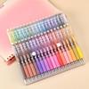 BAYTORY 36Pcs Colored Erasable Gel Pens, Fine Point 0.7mm, Retractable Assorted Colors Pen with Eraser, Smooth Writing Erasable Pens for Crossword