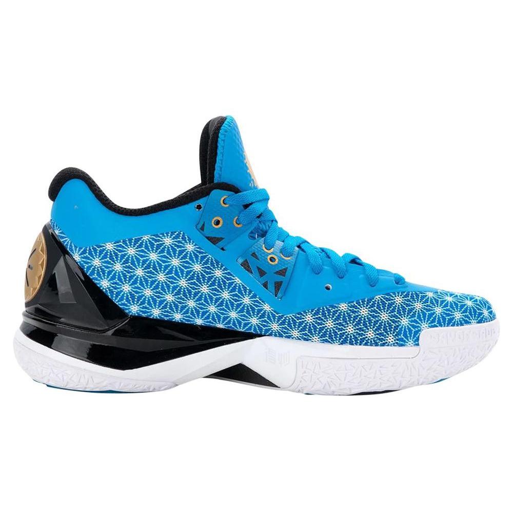 Li Ning WOW 4 Chinese Years, Year Of The Fire Monkey Low top Basketball Shoes Mens Blue Black ABAL037-27