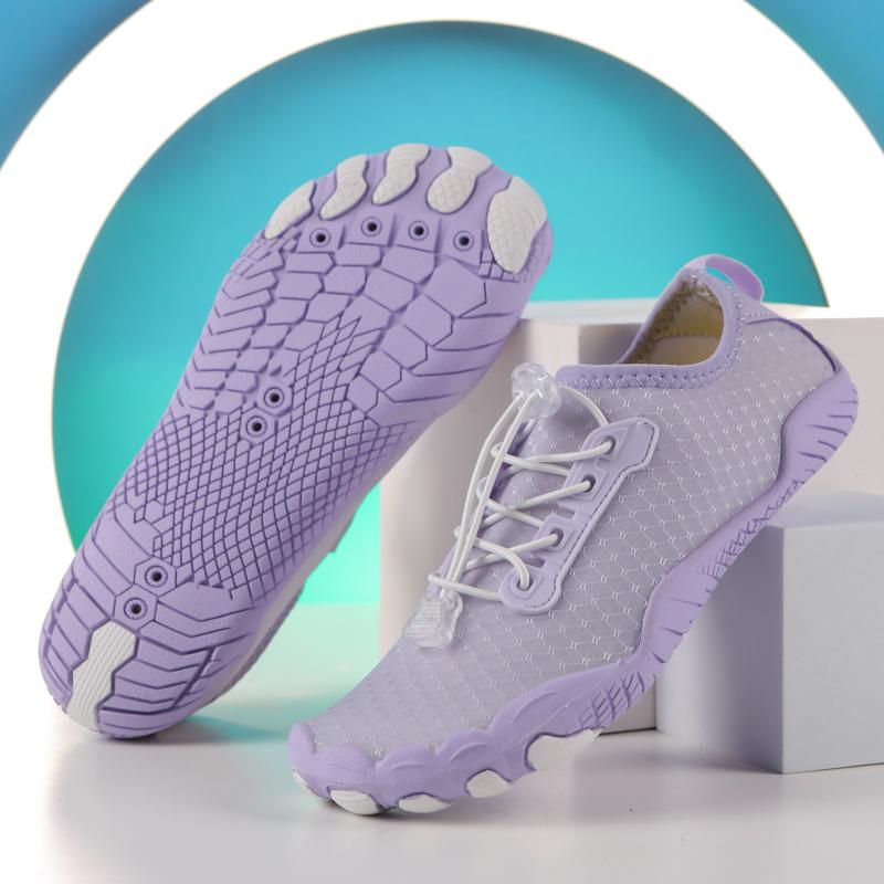 

Модные мужские и женские босоножки для воды, пляжная обувь, дышащие спортивные сандалии, легкие, удобные, универсальные тренировочные туфли 46 37 фиолетовый