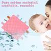 Baby Tag Security Blanket Baby Soothing Plush Blanket Sensory Soft Comforter Blanket Baby Anima