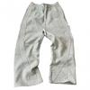 Striped Fleece Sweatpants Loose Fit Streetwear Casual Pants Men Women