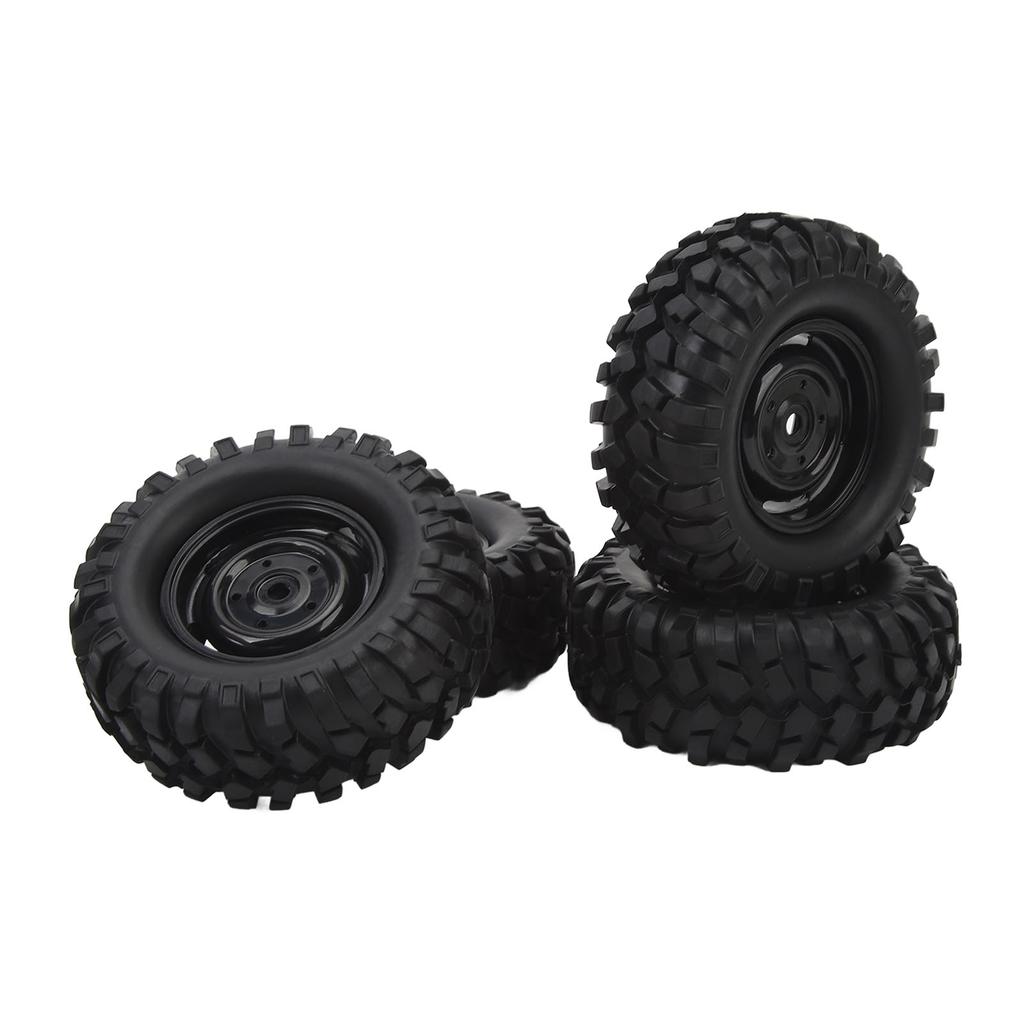 4PCS RC Crawler Tires 1.9 Inch Rubber   RC Tire with Plastic Wheel   for   1Celsius10 Remote Control Cars