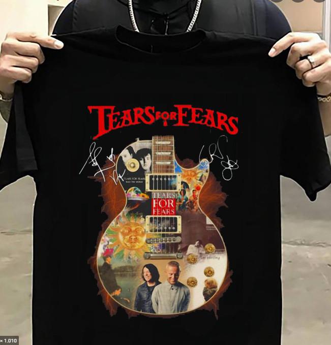 Tears For Fears Guitar Signatures T- Shirt All sizes XXXL