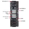 Btc X79 Mining Motherboard With Dual Processors, Ddr3, 8 Pci-E X16 Slots, E5-2620 Processor, Recc Ddr38 Gb Memory, Msata Ssd 120 Gb For 3060 Video Car