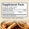 Bio Koreanische Ginsengwurzel 1000mg 120 Vegane Kapseln Nahrungsergänzungsmittel