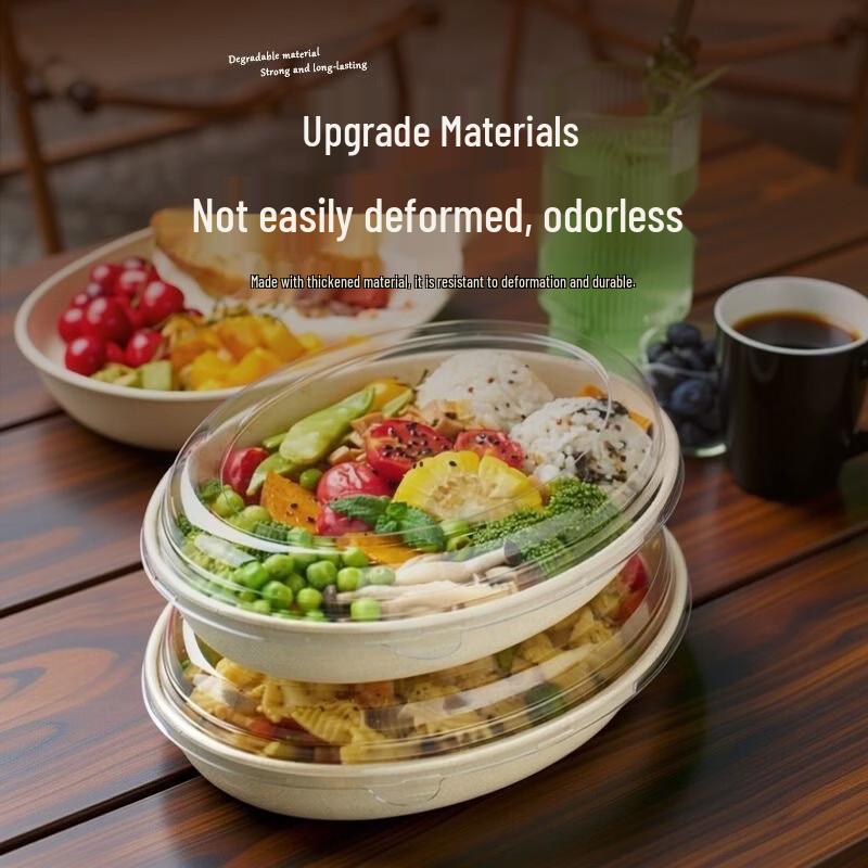 Yipan Disposable 18oz Oval Pulp Bowl