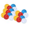 20 PEÇAS Bolas de Golfe para Treino Bolas com Núcleo Oco Bolas de Plástico para Treino Indoor Conjunto de 26 Furos Bolas de Golfe de Plástico 41mm