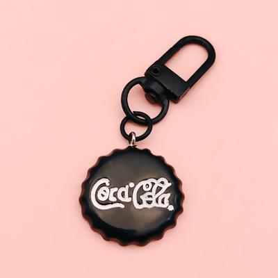 Portachiavi Orso Nero Cool Tazza da Caffè Tappo di Bottiglia Ciondolo Coniglio Anello Portachiavi per Auto Ciondoli per Zaino Accessori Decorativi per Borsa