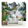 3D Wallpaper Modern Forest Waterfall Scenery Mural Sunrise Mountain Wall Paper Living Room Bedroom Study Decor Fresco