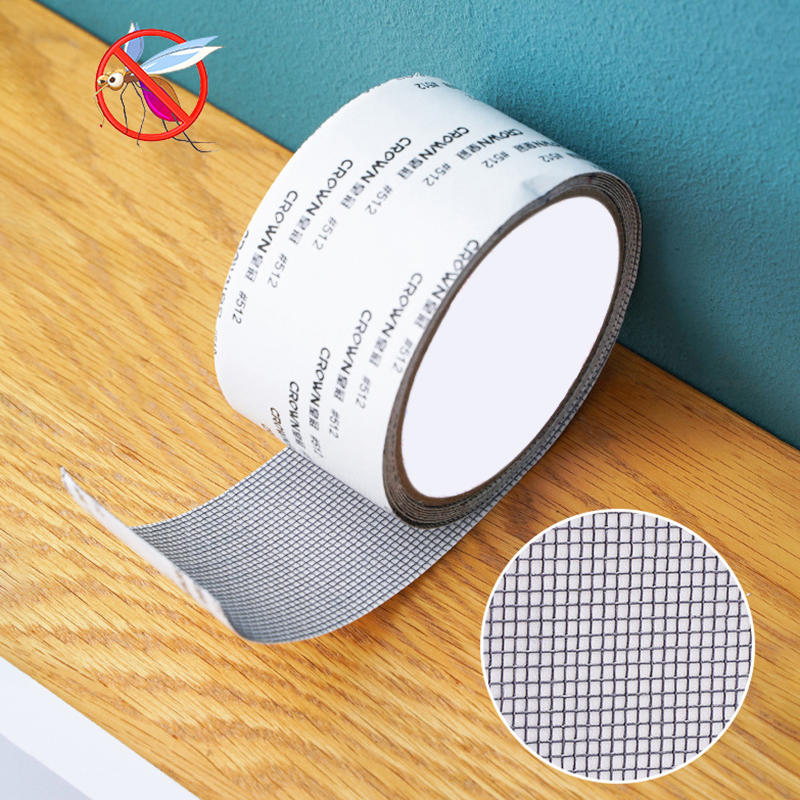 2M/Roll Strong Self Adhesive Window Screen Repair Tape Patch Covering Up Holes Tears Anti-Insect Mosquito Mesh