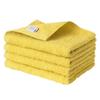 Bloom Imabari Face Set of Indoor Made In Cotton Towels, 4, Fleur, Soft, Absorbent, Quick-Drying, Drying, Thin, Japan, 100% (Mimosa)