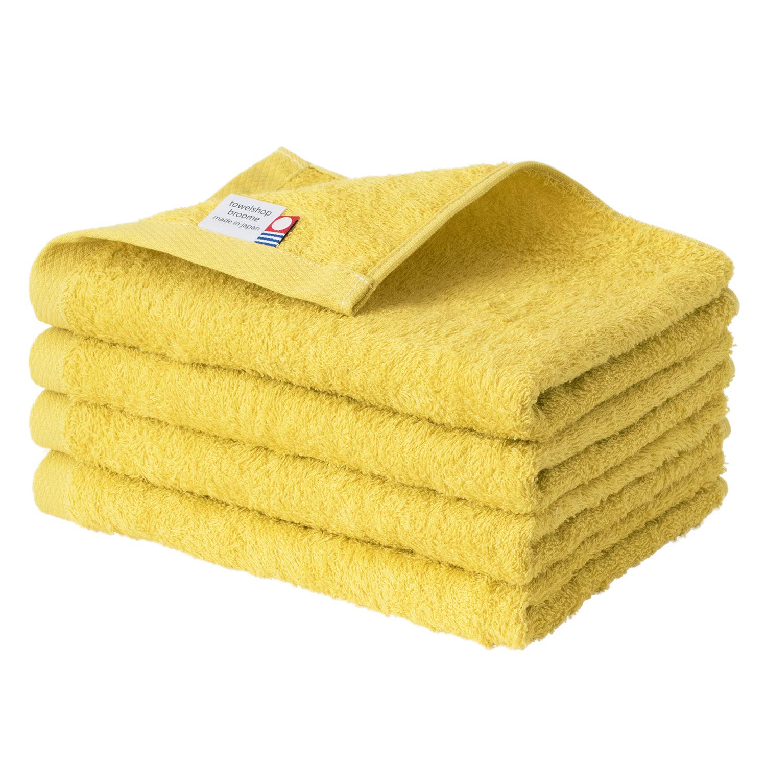 

Bloom Imabari Набор лицевых полотенец для дома из хлопка, 4 шт., Fleur, Мягкие, Впитывающие, Быстросохнущие, Сушащие, Тонкие, Япония, 100% (Мимоза)