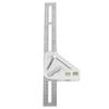 Woodworking Triangle Ruler Silver Flexible Wear Resistance Triangle Ruler with Bubble Level