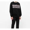 GUCCI Sweatshirts Men's Black Crew Neck Moderate 563972-XJCK2-1024