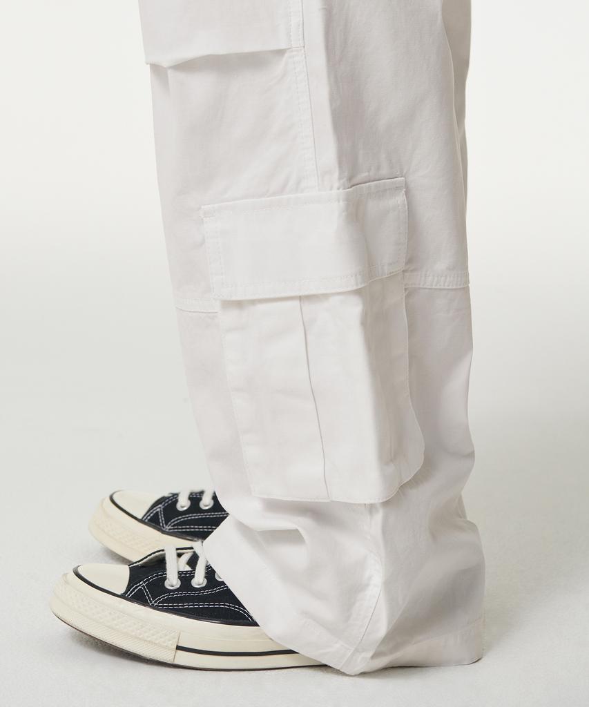 MUSINSA STANDARD Cotton Multi-Pocket Parachute Cargo Pants [Off-White]