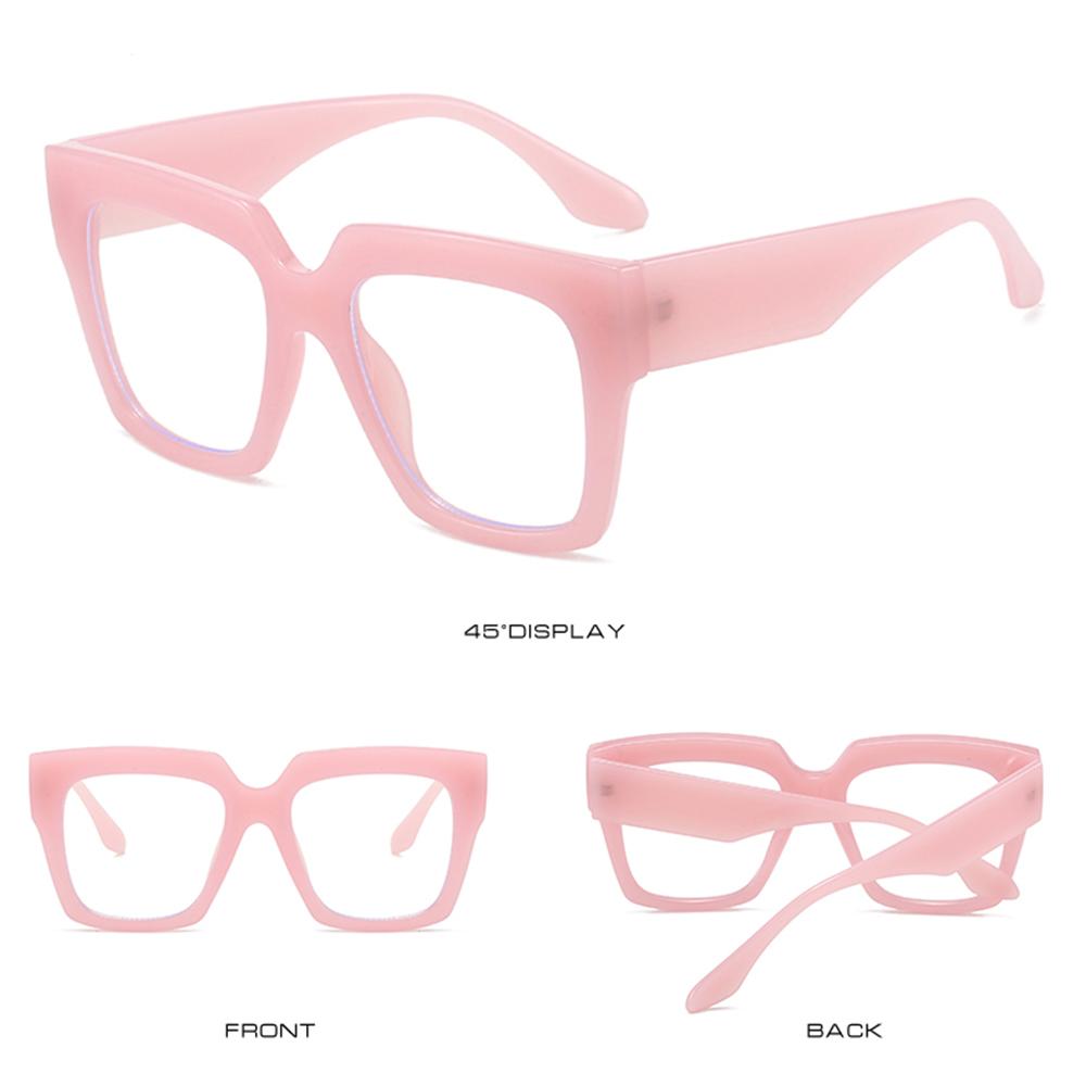 Fashion Oversized Blue-Ray Spectacles Square Female Male PC Game Eye Spectacles Big High Quality Frame Gasses Frames