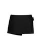 ROCKCAKE Wide Belt Wrap Skirt - Black