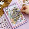 20in1 Kawaii 3D Cartoon Miniature Scene Stickers DIY Pocket House Handmade Stacking Scrapbook Photo Frame Decoration Stickers