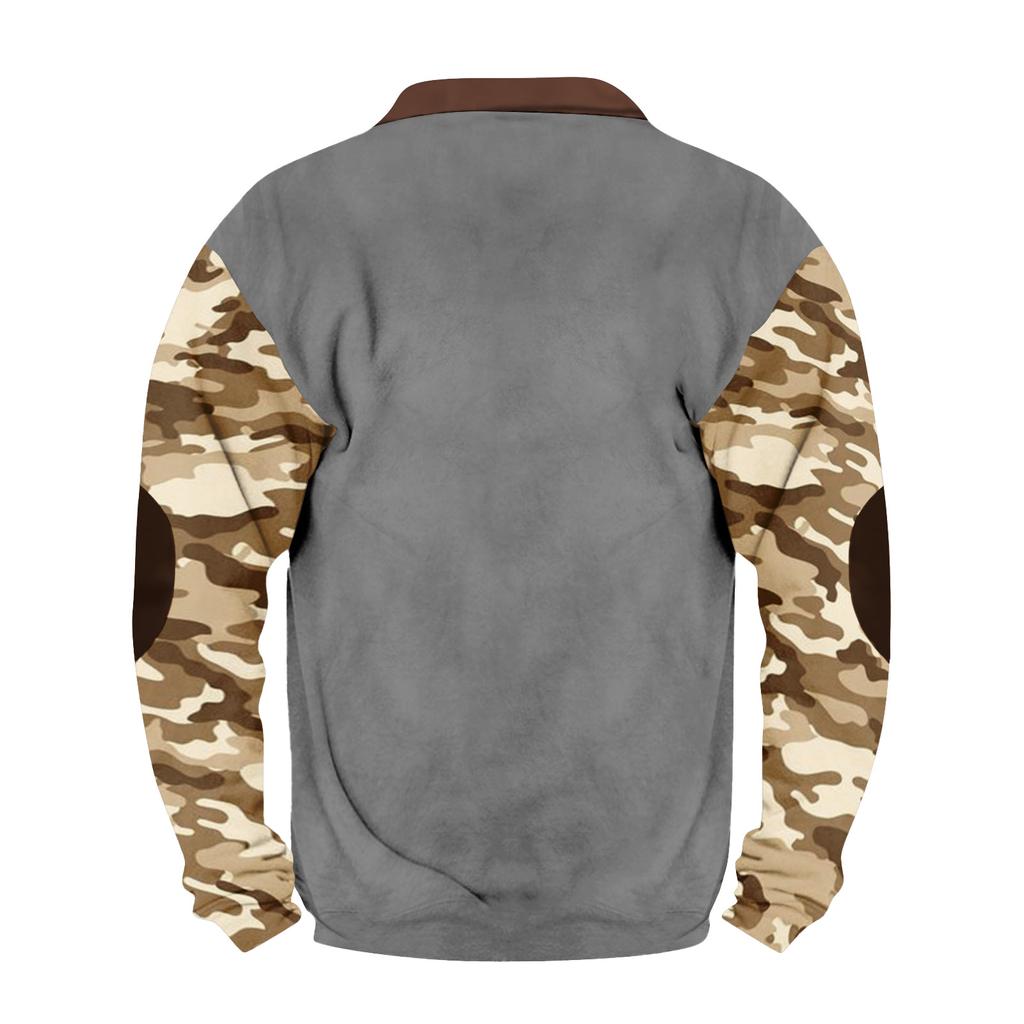 Herren Winter Sweatshirt mit Schnallenmuster