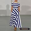 IHUASU Moda Donna Estate Primavera Manica Corta Girocollo Abiti Casual Eleganti