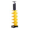 Ice Auger Drill Bit Spiral 8 Inch Diameter Heavy Duty Nylon Post Hole Digger Drill Bit with Cutter Guard