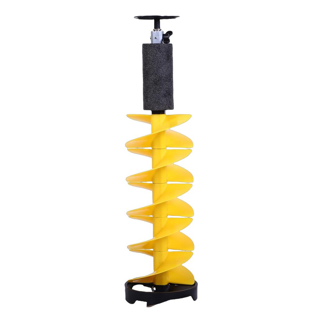 Ice Auger Drill Bit Spiral 8 Inch Diameter Heavy Duty Nylon Post Hole Digger Drill Bit with Cutter Guard