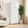 Cabinet Set 2 Pcs High Gloss White 66 X 34.5 X 90 Cm Particleboard