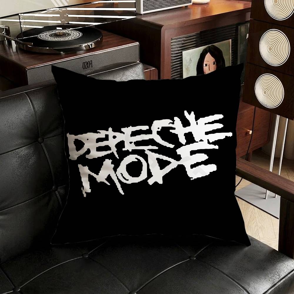 DDepecheMode Pillow Case Antidustmite Pillowcase Invisible zipper silky short plush Sofa cushion cover