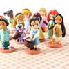 MINISO New 11pcs Princes Dream Journey Frozen Mermaid Snow White Princess Cake Topper Decoration Kawaii Model Toy Doll Kids Gift