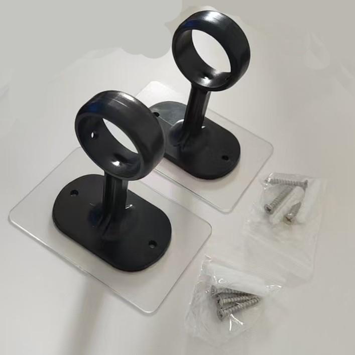 

2 шт. Кронштейны для потолочного карниза с усиленным клеем - Установка без сверления, Регулируемая высота, Держатели для карниза диаметром 1,2 дюйма