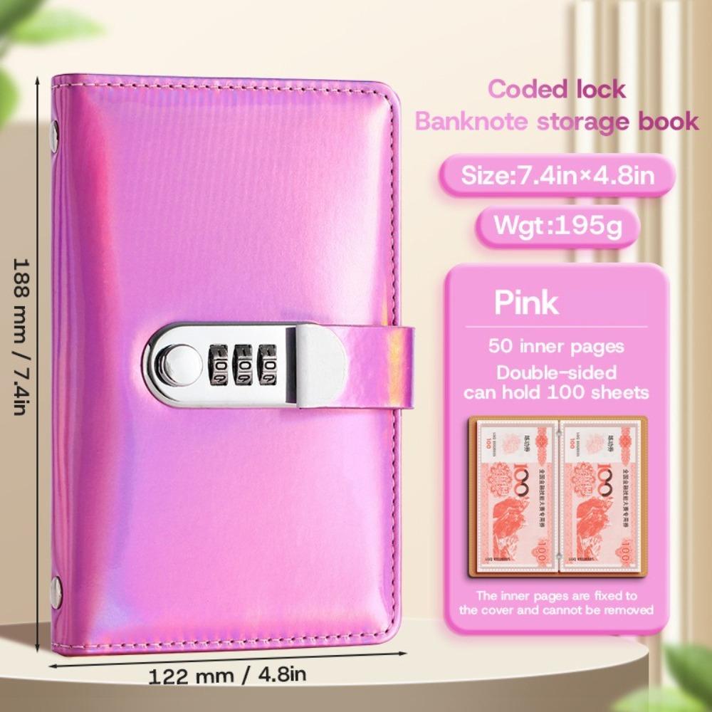 With Password Lock Money Collection Book Save Money Savings Challenges Book  Children