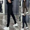 Striped European Casual Pants Men's Spring Trend Versatile Straight Pants High Quality Simple Corduroy Pants