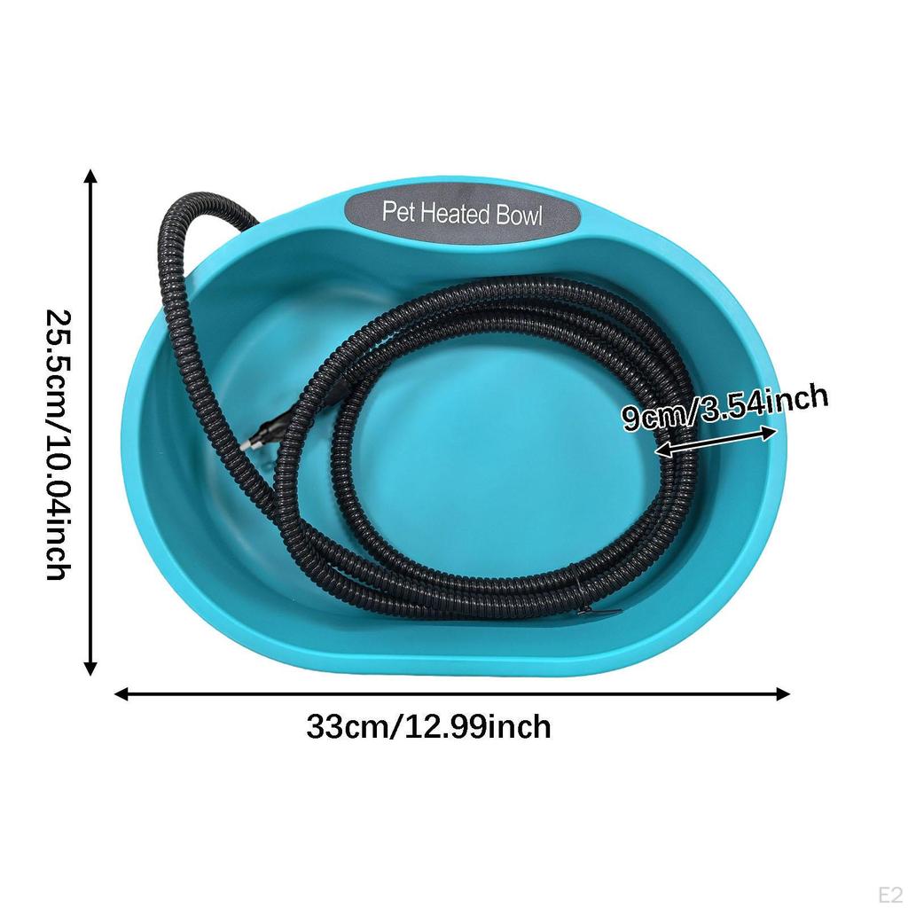 Heated Water Bowl for Cat Dogs Constant Temperature Cold Weather Chicken