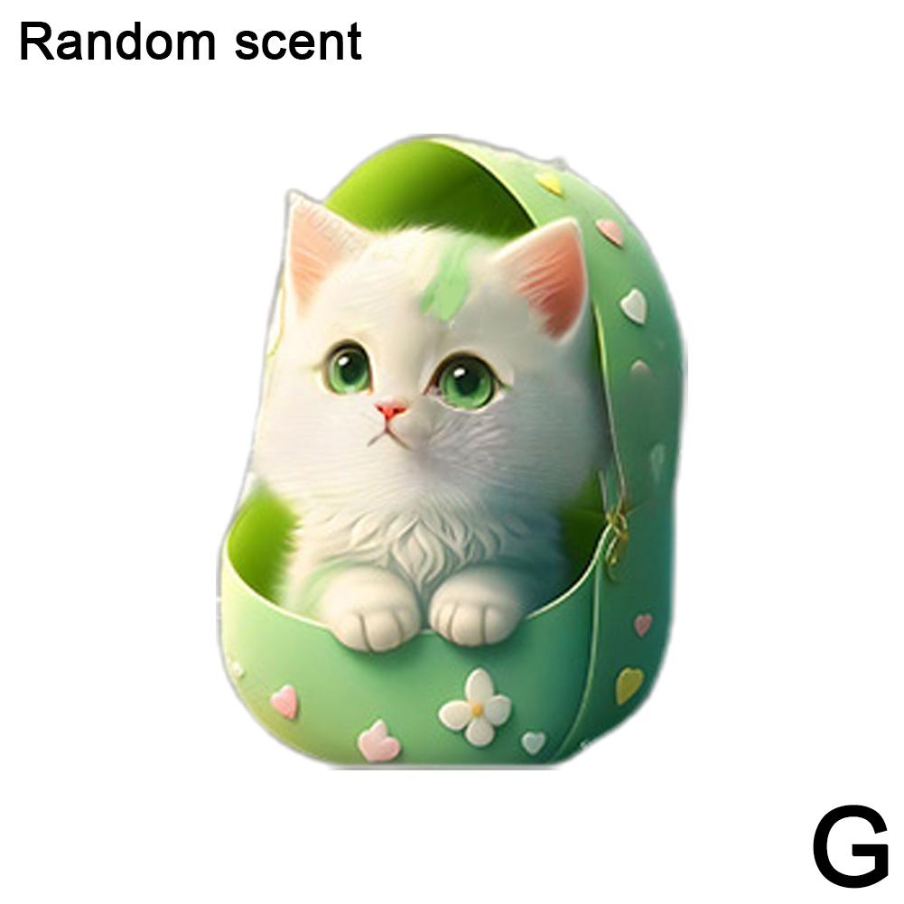 

Автомобільні кліпси-парфуми для вентиляційного отвору 2D Кіт Ароматизатор-дифузор для кондиціонування Ароматерапевтична кліпса для парфумів Декорація салону автомобіля